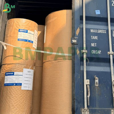 Giấy in nhiệt không chứa BPA 55gsm dạng cuộn lớn màu tự nhiên / trắng sáng 790mm 860mm