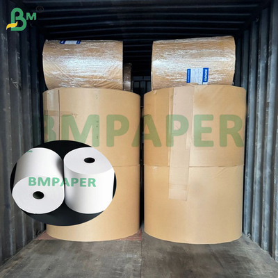 Giấy in nhiệt không chứa BPA 55gsm dạng cuộn lớn màu tự nhiên / trắng sáng 790mm 860mm