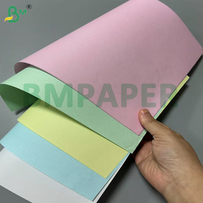 Giấy carbonless 60gsm 70gsm 80gsm Màu hồng Xanh lá cho biên lai 61 x 86cm