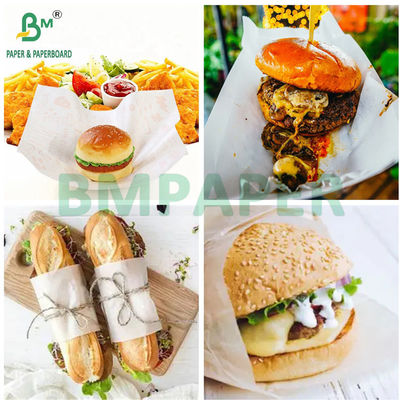 30 gram 35 gram 40 gram giấy sáp màu trắng MG chống dầu trong cuộn cho gói Deli