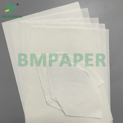 50gsm 54gsm Textured Coffee Filter Paper White Or Brown Color
