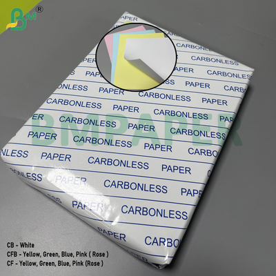 Giấy NCR không carbon 80gsm màu trắng và nhiều màu khác, khổ Legal 8.5" X 14"