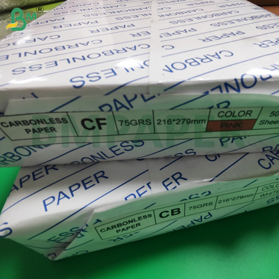 Giấy NCR CB CFB CF 75g 80g, Giấy than không carbon 8 1/2 X 11 inch, Hình ảnh màu đen