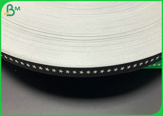 Cấp thực phẩm xẻ rãnh 60gsm 15mm Giấy rơm in màu đen để uống rơm