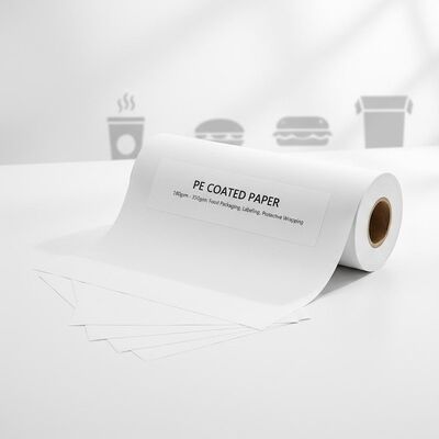 Giấy tráng Polyethylene PE 180gsm 350gsm Vật liệu tráng PE lý tưởng cho bao bì thực phẩm, nhãn mác và màng bọc bảo vệ