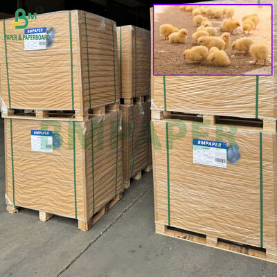 90grams 110gram Brown Color Waterleaf Kraft Paper For Farm Use 75cm 90cm Reel