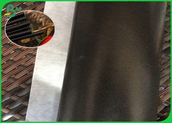 60gsm FSC Và FDA Giấy Chứng Nhận Có Thể In đen Rơm Giấy cho cà phê hoặc trà sữa