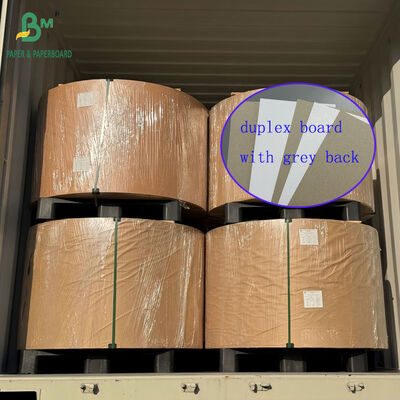 250gm 300gm Clay Coated Duplex Board Grey Back For Package 27.25x28 inch