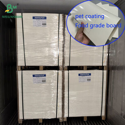 315gsm 320gsm PET Coated Foodgrade Board For Food Containers 102 x 72cm