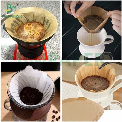 50G Crepe Texture Bleached or Unbleached Disposable Coffee Filter Paper