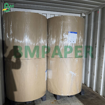 Cuộn giấy Kraft làm phong bì có tráng PE 75g+10g có thể hàn nhiệt