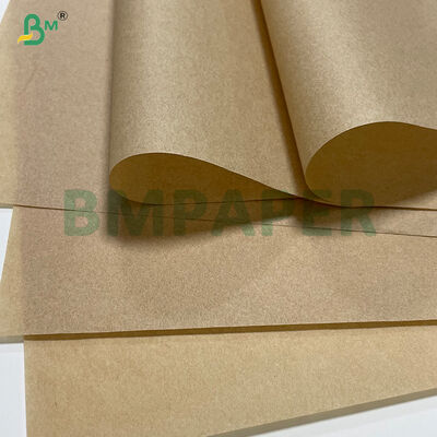 30gsm 35gsm Brown Grease Resistant Paper Rolls For Fast Food Packaging
