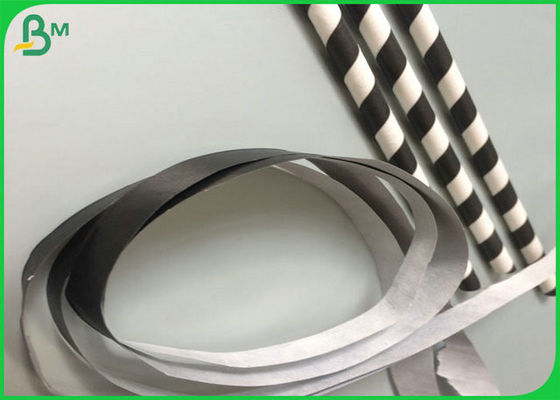 60gsm FSC Và FDA Giấy Chứng Nhận Có Thể In đen Rơm Giấy cho cà phê hoặc trà sữa