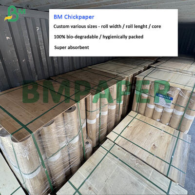 63cm 68cm Thịt gia cầm gà giấy cuộn siêu hấp thụ giấy tái chế Độ dài 200m 250m