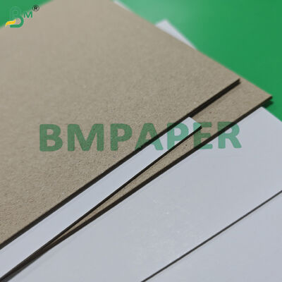 1mm 2mm Bảng ván phủ màu trắng với lưng màu xám Độ cứng cao 79 x 109cm