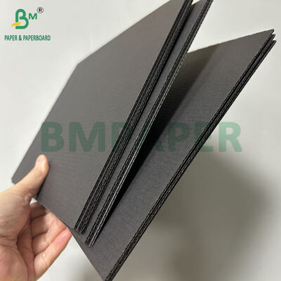 1.5mm 1.7mm Giấy bìa carton sóng F màu đen dùng cho đóng gói 1000 x 1420mm