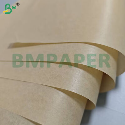 40gm Hai mặt silicone phủ giấy nướng màu nâu Jumbo Rolls