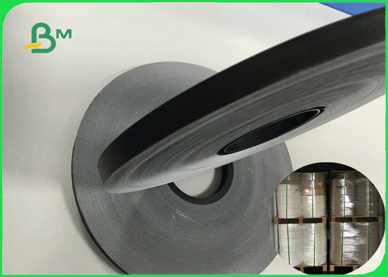 60gsm loại thực phẩm có thể in cuộn giấy đen rạch để uống FDA FSC