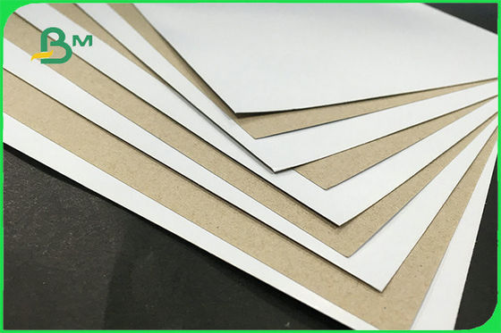 Tái chế một mặt Bảng trắng mặt sau phủ màu trắng cho hộp đóng gói FSC