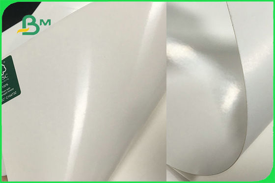 FSC FDA Thực phẩm trắng An toàn Bảng FBB 15g Giấy tráng PE để làm cốc tùy chỉnh