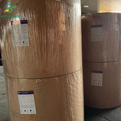 Cuộn giấy trắng không tráng phủ 40GSM khổ 840MM dùng để đóng gói giày dép và dệt may