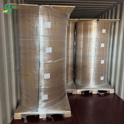 Giấy Kraft nâu tráng PE 50gsm + 10g dùng để bọc ống hút 80cm 90cm