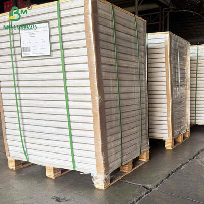 Giấy bìa không tráng phủ dày 350gsm 400gsm màu trắng sáng không gỗ dạng tờ